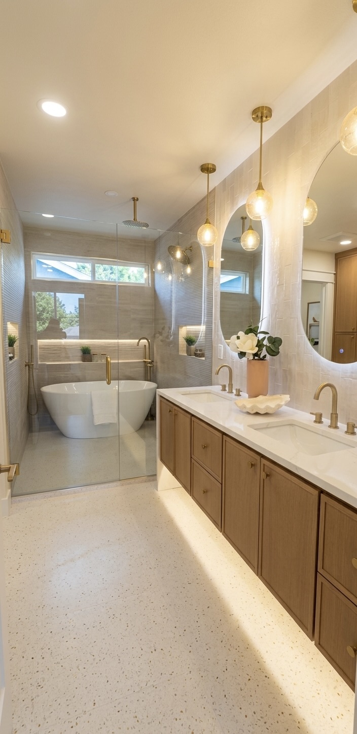 Luxury bathroom renovation Bellevue, WA
